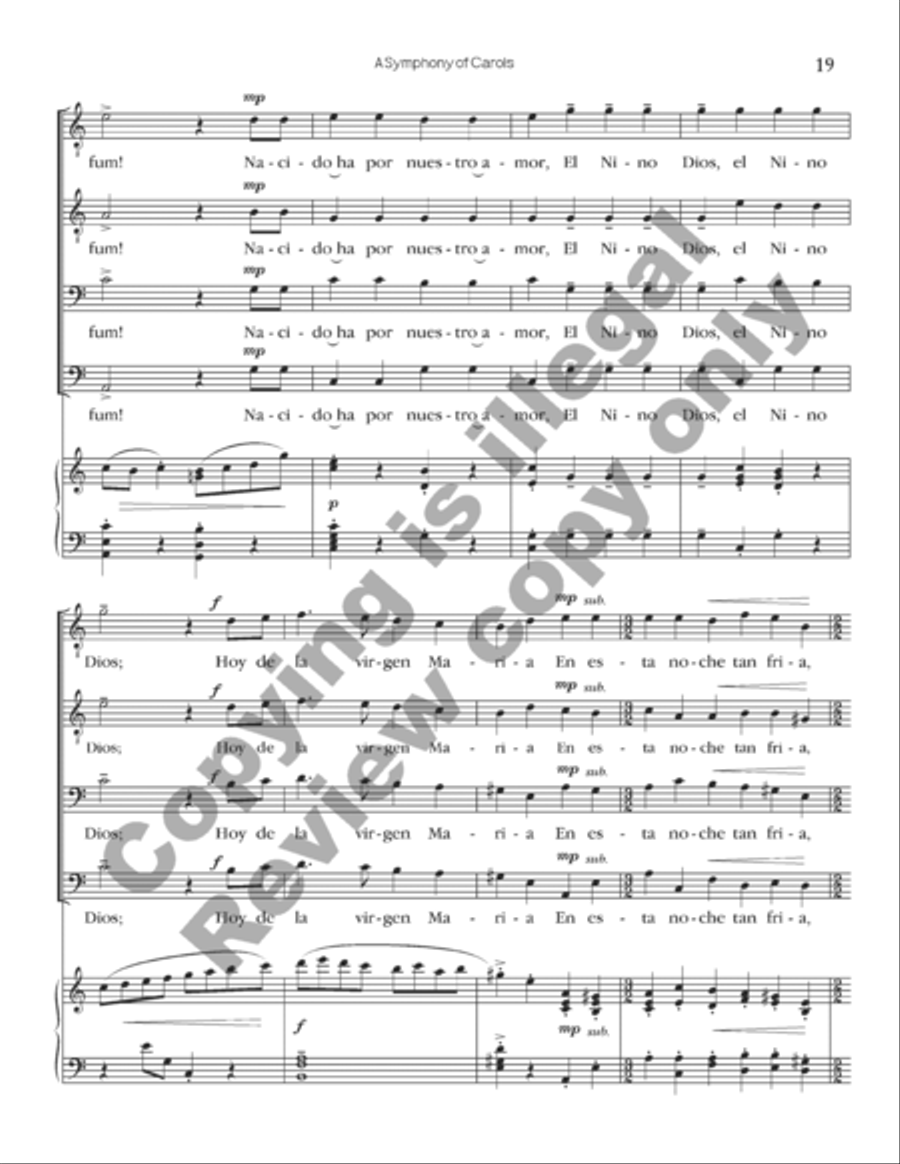 A Symphony of Carols (Choral Score) A Symphony of Carols (Choral Score) TTBB scores gallery preview page 25