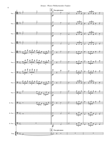 Wiener Philharmoniker Fanfare for Trombone Choir & Timpani (Opt.) image number null