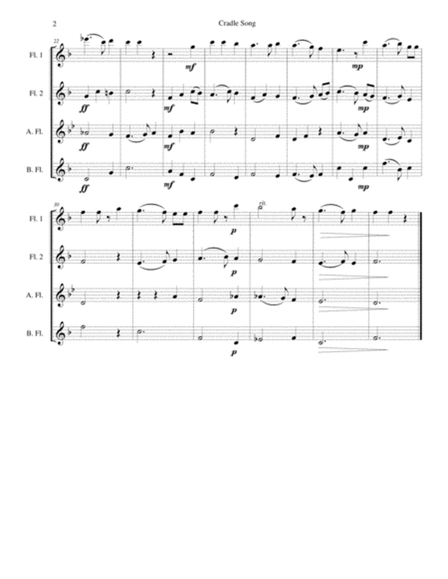 Cradle Song for flute quartet image number null
