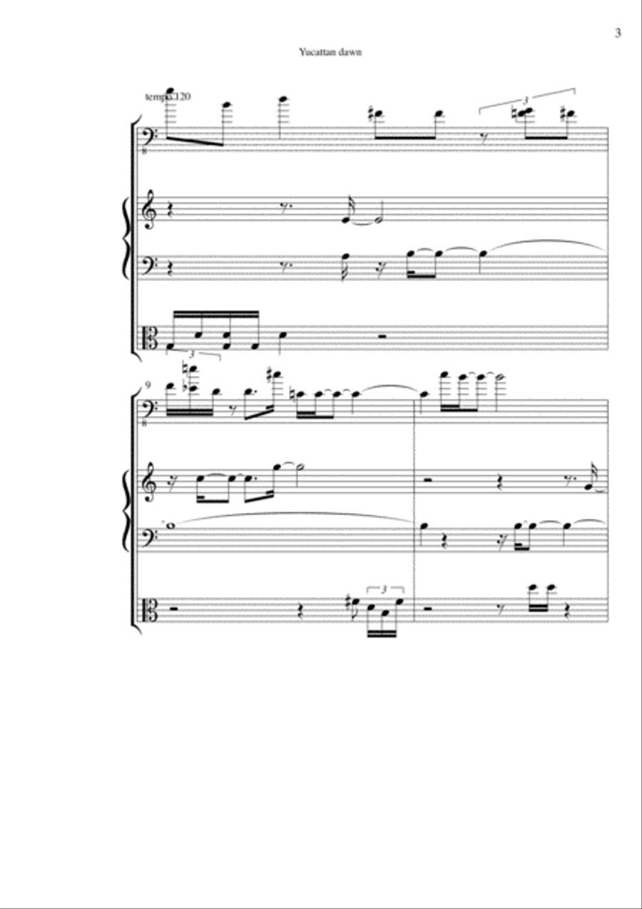 Yucattandawn Yucattandawn Jazz Ensemble scores gallery preview page 4