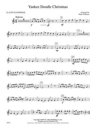 Yankee Doodle Christmas: E-flat Alto Saxophone