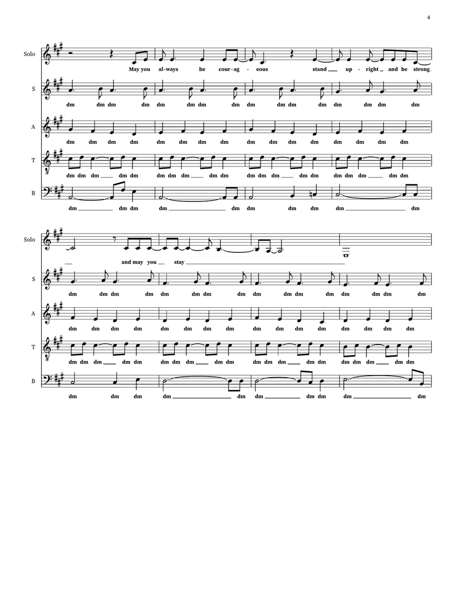 Forever Young 4-Part scores gallery preview page 4