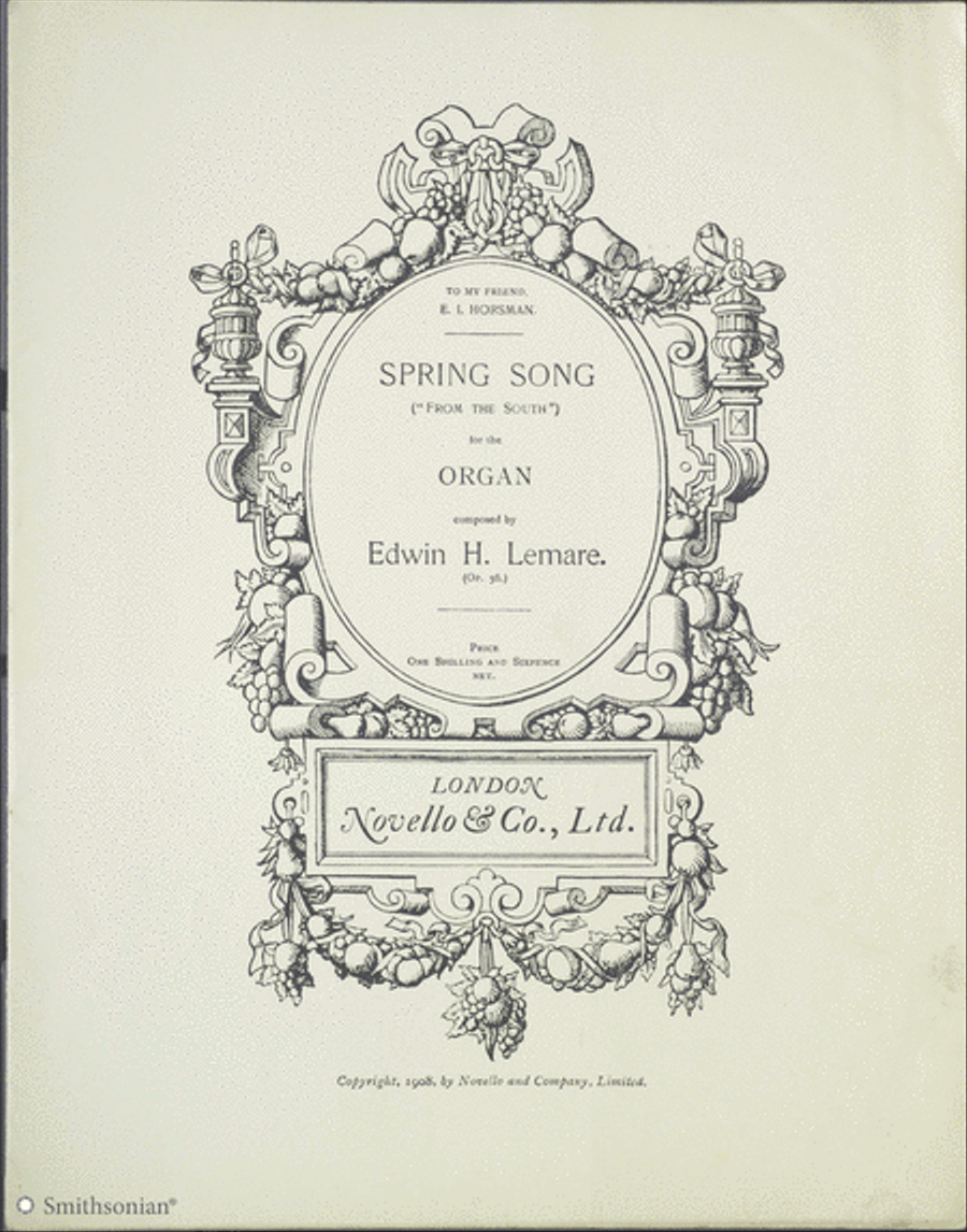 Spring Song (From the South) Organ Solo scores gallery preview page 3