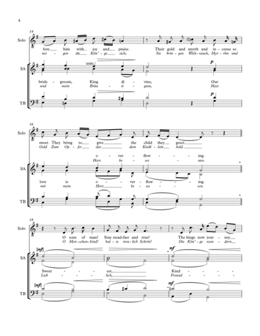 Three Kings Traverse Lands of Eastern Lore for Vocal Solo and SATB Choir image number null