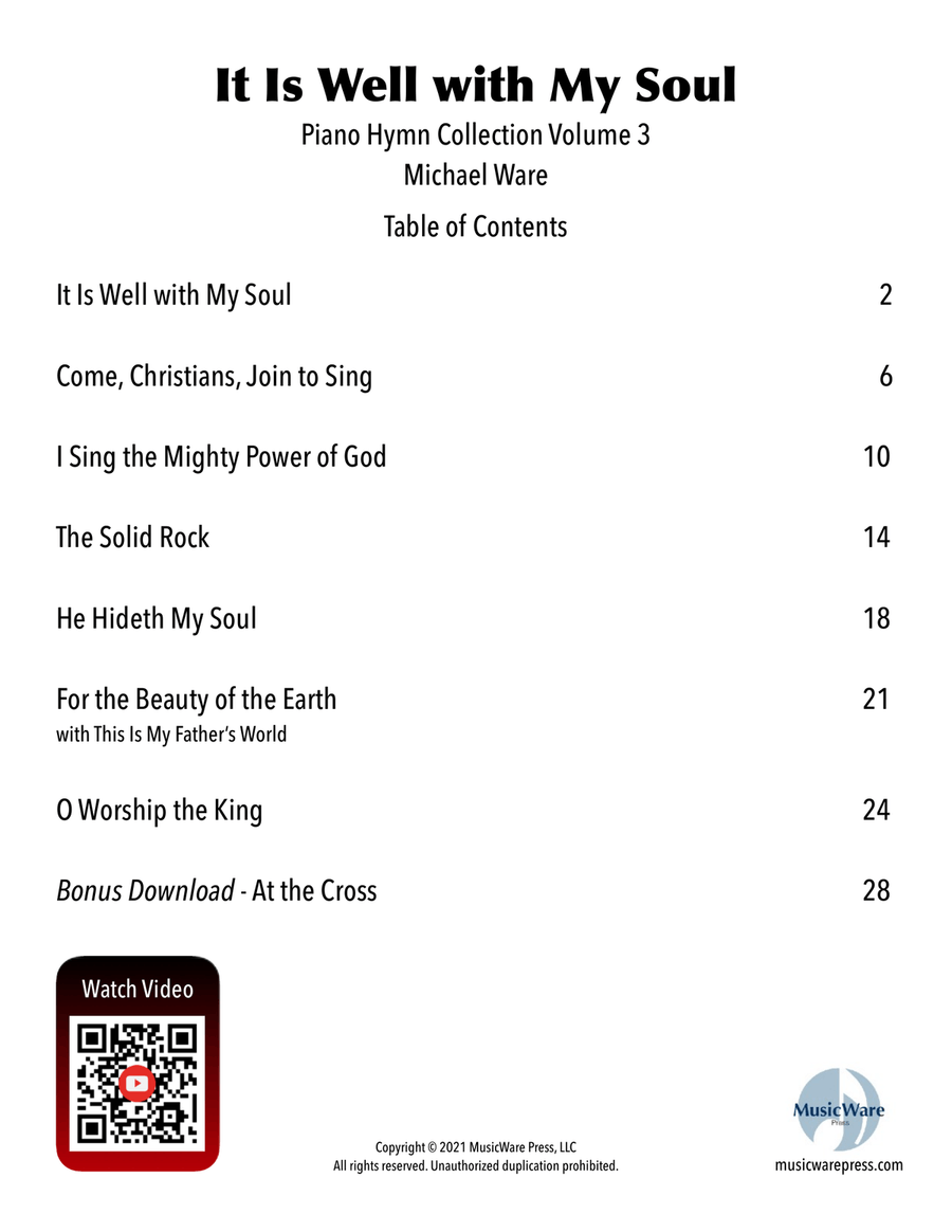 It Is Well with My Soul - Piano Hymn Collection 3 Piano Solo scores gallery preview page 3