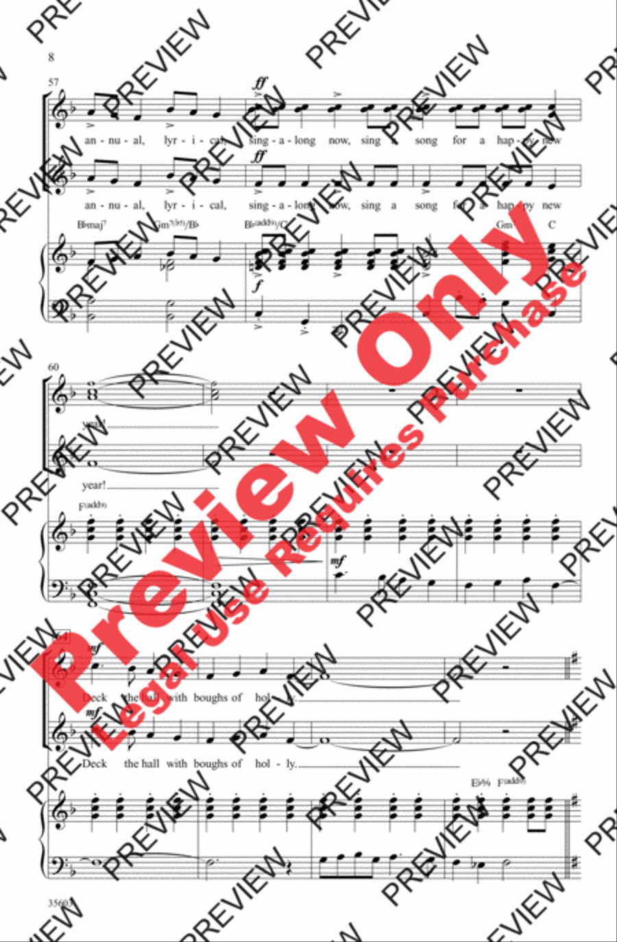 Merry Christmas, Merry Christmas Women's Choir scores gallery preview page 8