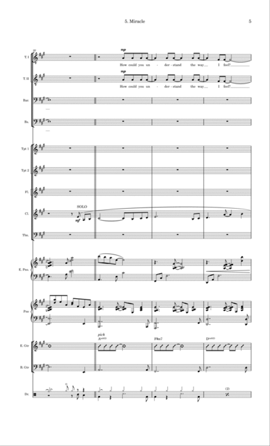 Miracle Large Ensemble scores gallery preview page 5