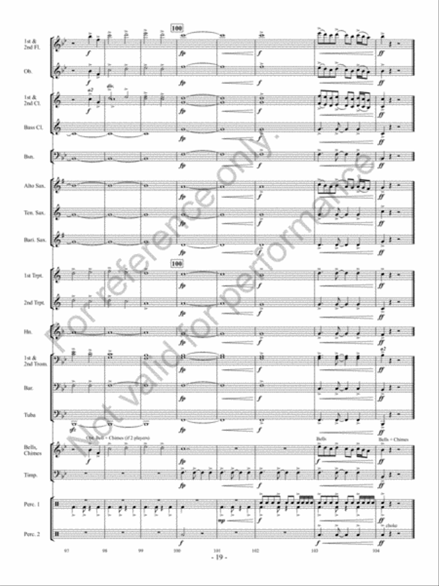 Hope Springs Eternal Concert Band scores gallery preview page 18