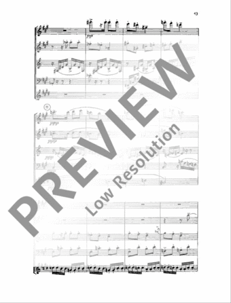 Quintet No. 1 Woodwind Quintet scores gallery preview page 14