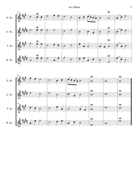 Ave Maria (Saxophone Quartet) image number null