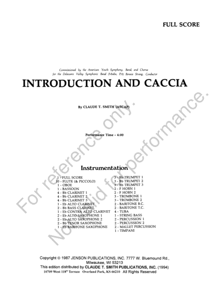 Introduction And Caccia image number null