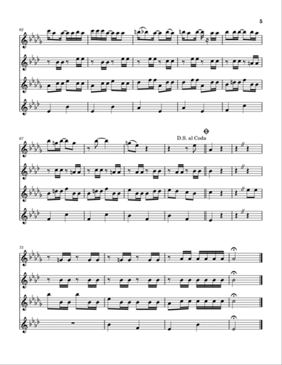 Luther Played The Boogie Saxophone Quartet scores gallery preview page 6