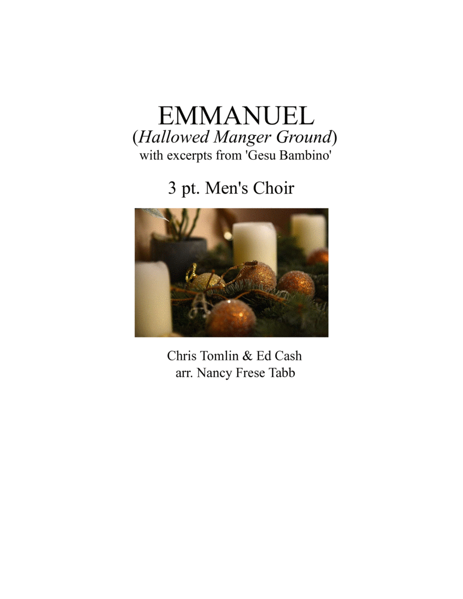 Emmanuel (hallowed Manger Ground) Choir scores gallery preview page 1