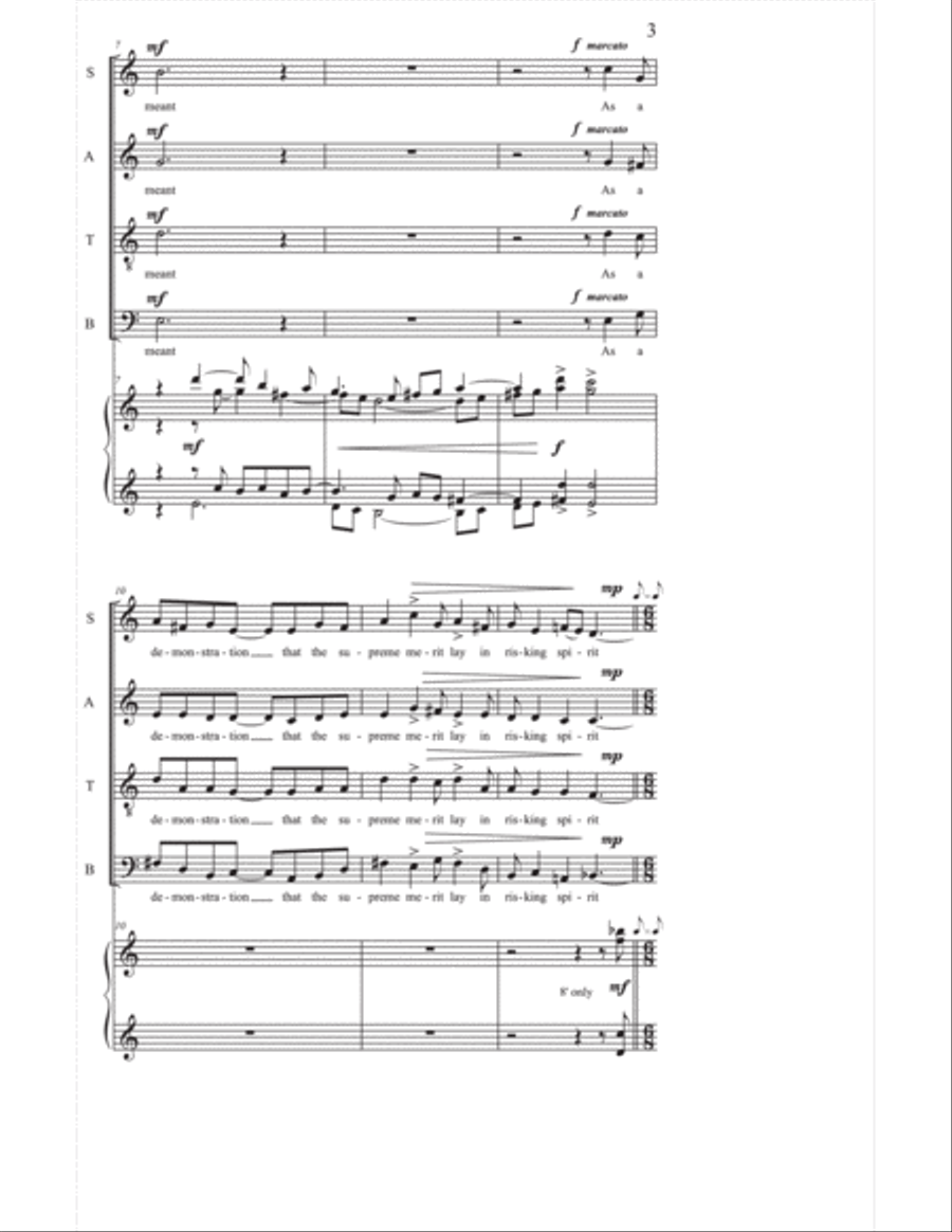 God's Own Descent God's Own Descent 4-Part scores gallery preview page 3