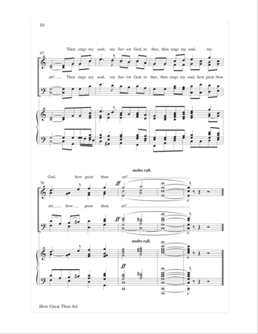 How Great Thou Art How Great Thou Art Choir scores gallery preview page 10