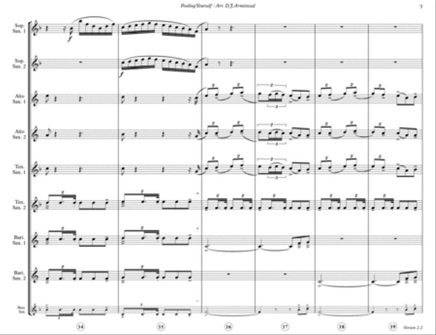 Fooling Yourself (the Angry Young Man) Woodwind Ensemble scores gallery preview page 3