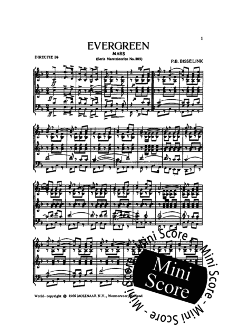 Evergreen Evergreen Concert Band scores gallery preview page 3