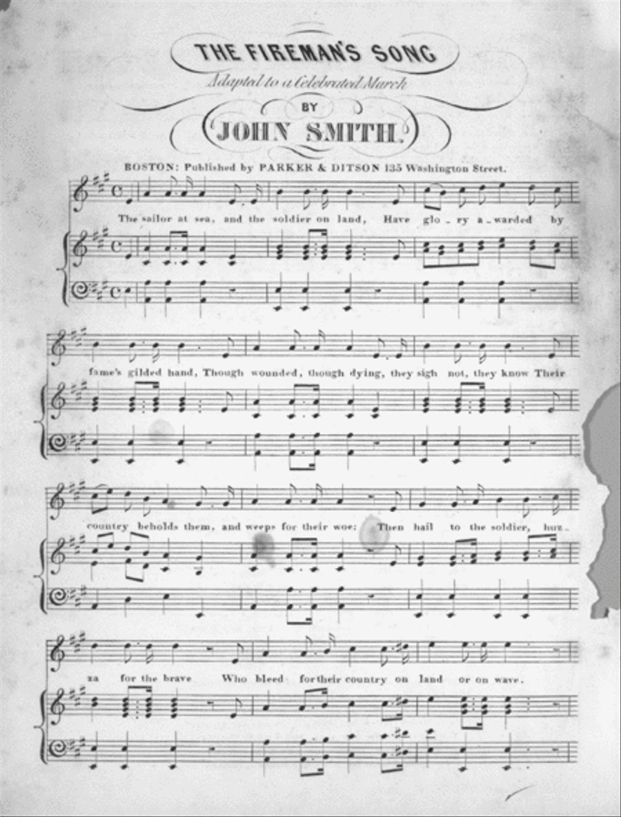 Fireman's Song 4-Part scores gallery preview page 2