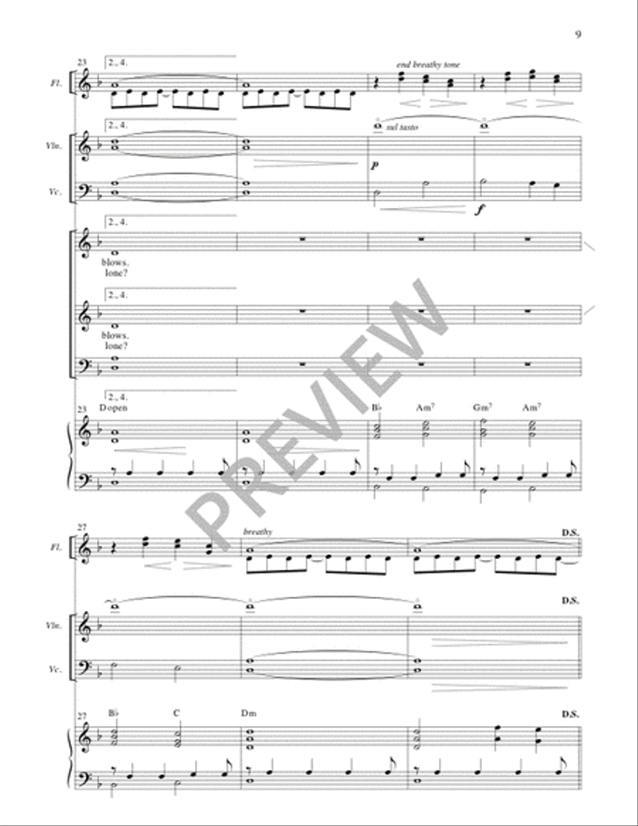 Posada - Full Score and Parts 4-Part scores gallery preview page 8