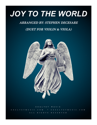 Book cover for Joy To The World (Duet for Violin and Viola)