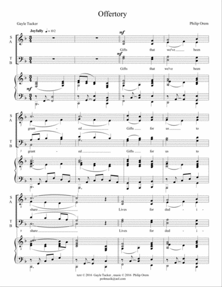 Introit, Offertory and Benediction 4-Part scores gallery preview page 4