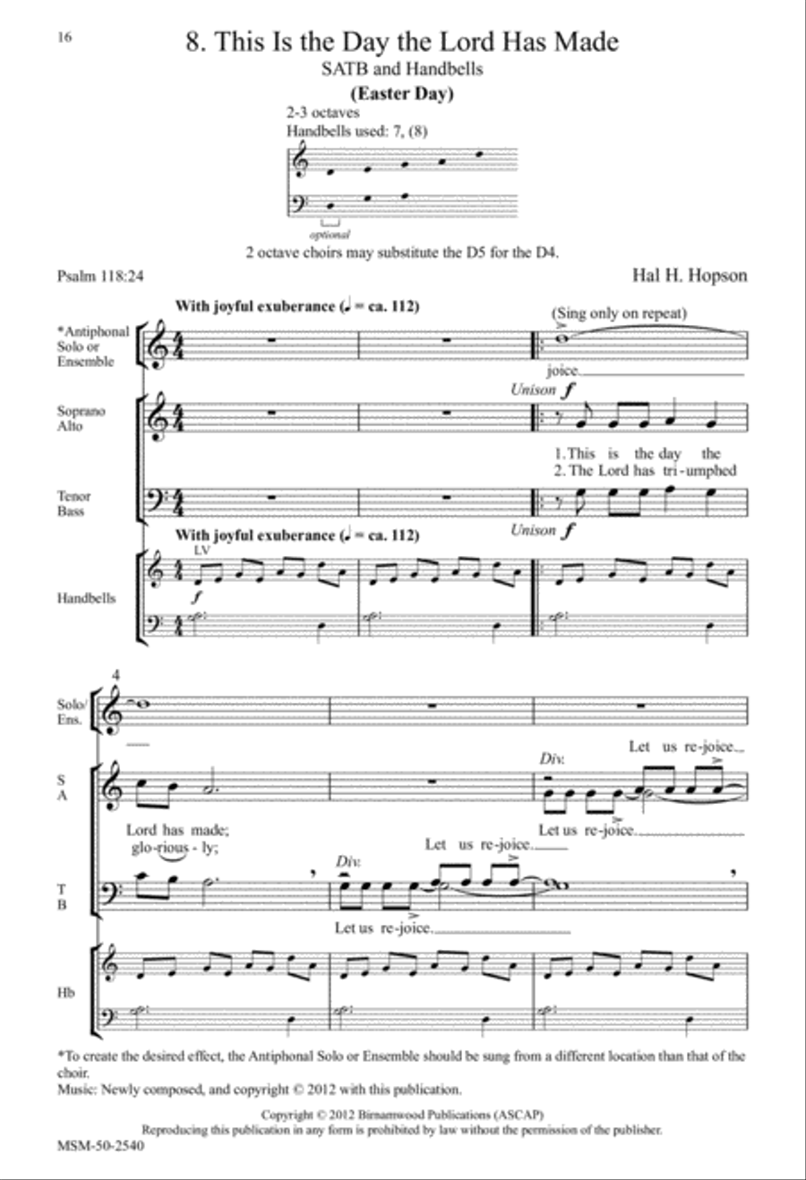 This Is the Day the Lord Has Made (Easter Day) 4-Part scores gallery preview page 2
