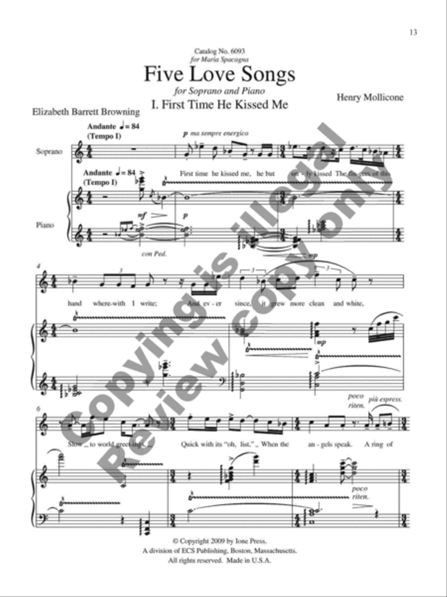 Collected Songs for Soprano and Piano Soprano Voice scores gallery preview page 23