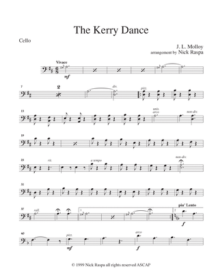 Kerry Dance (String Orchestra) Cello part
