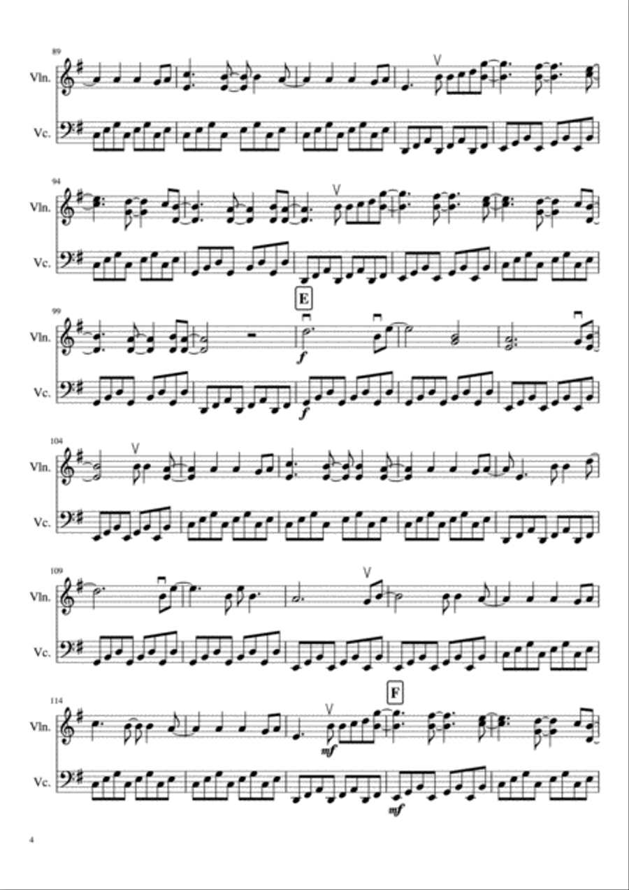 All Of Me String Duet scores gallery preview page 5