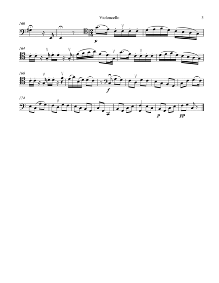 Duo #1, Op. 1 Movement 2 in C Major String Duet scores gallery preview page 3