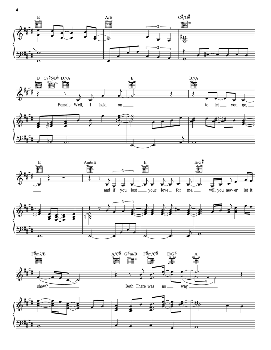 Separate Lives Acoustic Guitar scores gallery preview page 4