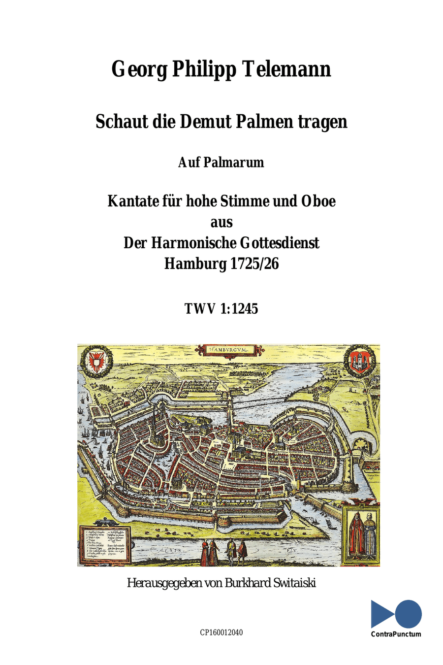Harmonischer Gottesdienst TWV 1:1245 Schaut die Demut Palmen tragen Oboe Solo scores gallery preview page 1