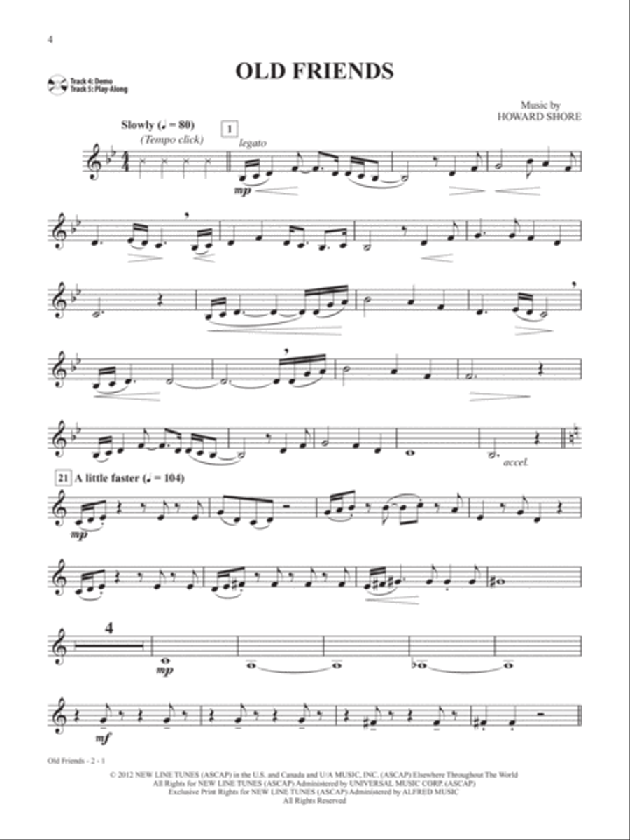 The Hobbit -- The Motion Picture Trilogy Instrumental Solos Horn Solo scores gallery preview page 4