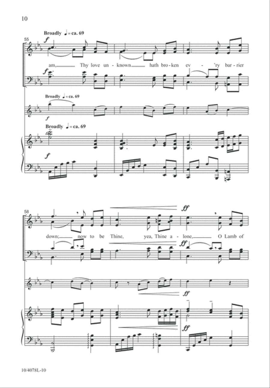 Just As I Am, I Come 4-Part scores gallery preview page 11