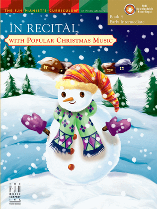 Book cover for In Recital with Popular Christmas Music, Book 4