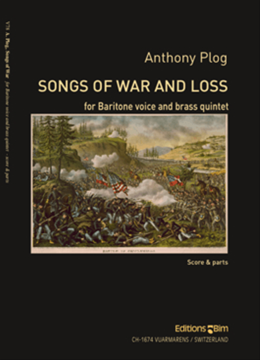 Songs of War and Loss Brass Quintet scores gallery preview page 1