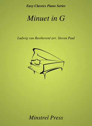 Book cover for Minuet in G (Beethoven) Easy Classic Piano Solo