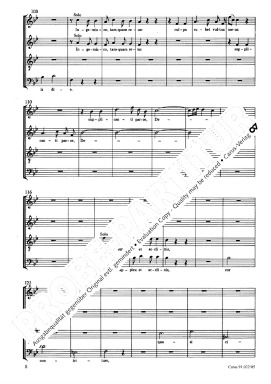 Requiem in B Requiem in B 4-Part scores gallery preview page 9