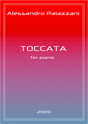 Book cover for Toccata for piano