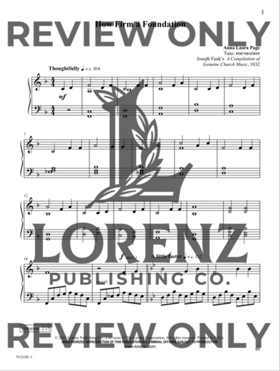 Songs of Prayer and Hopefulness Piano Solo scores gallery preview page 4