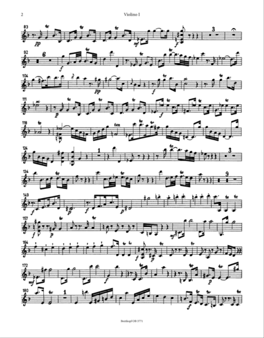 Harpsichord Concerto in D minor Wq 23 Orchestra scores gallery preview page 3