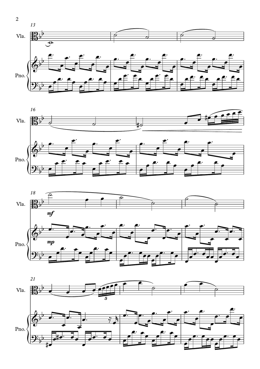 Elegy for Viola Viola scores gallery preview page 2