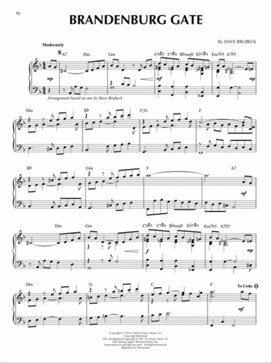Dave Brubeck Dave Brubeck Piano Solo scores gallery preview page 5