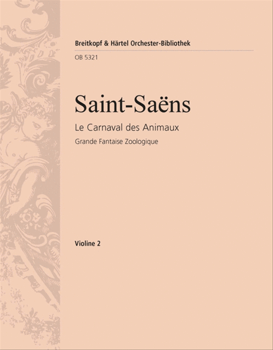 Le Carnaval des Animaux (The Carnival of the Animals) Orchestra scores gallery preview page 1