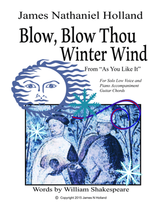 Blow Blow Thou Winter Wind Jazz Version arranged for Solo Low Voice