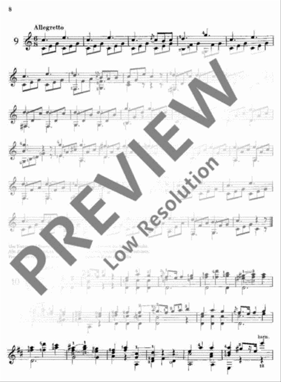24 progressive Studies for Beginners Classical Guitar scores gallery preview page 9