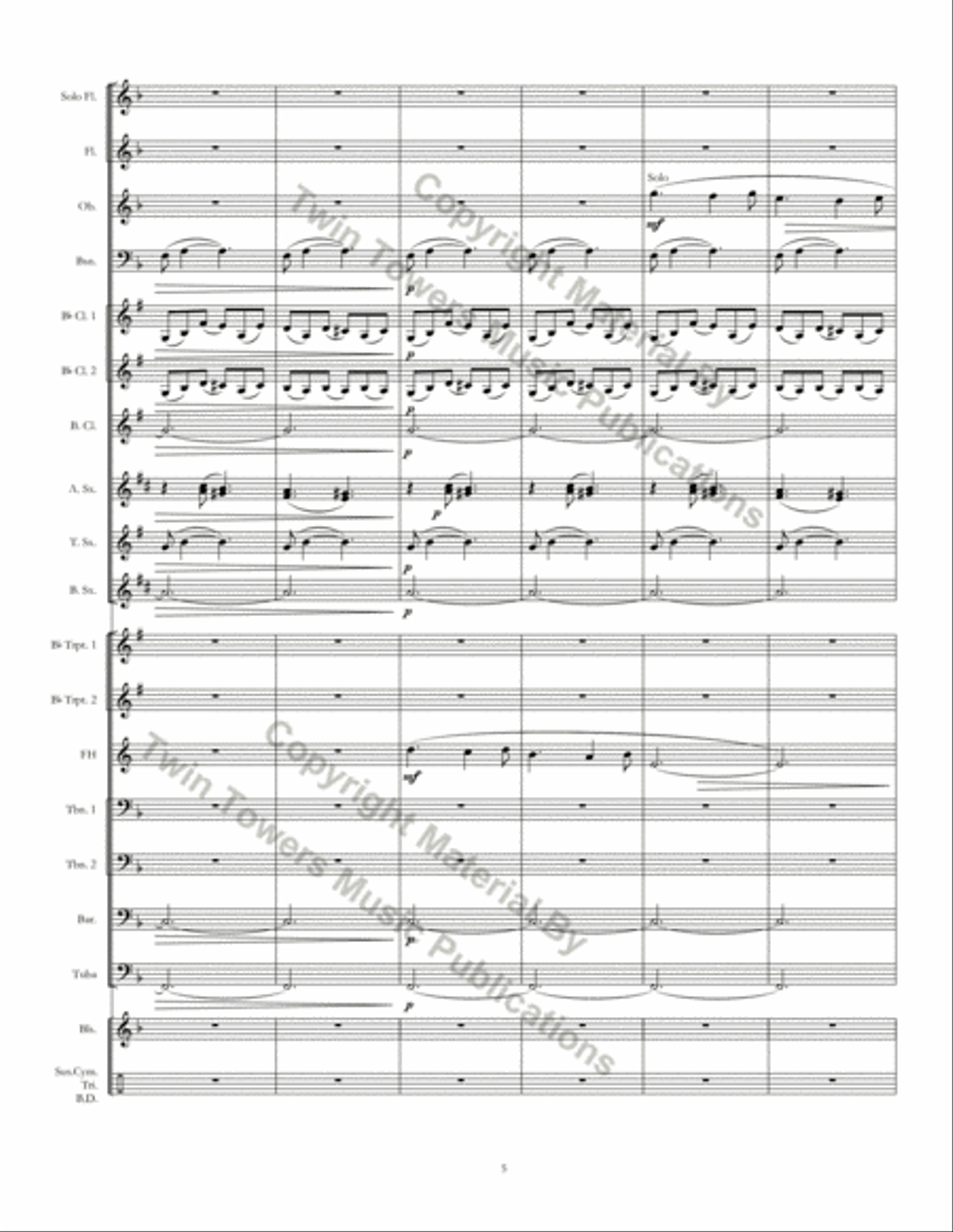 Pastorale Concert Band scores gallery preview page 6