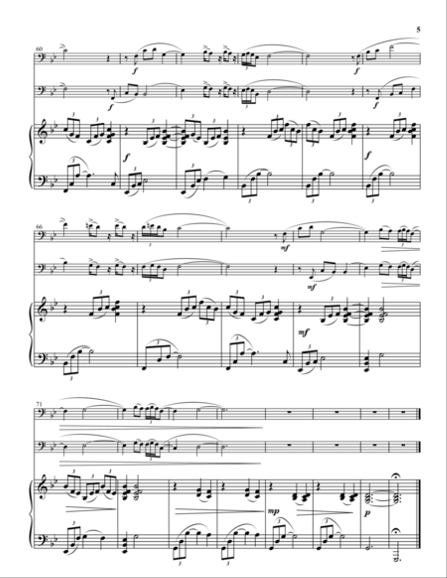 Nordic Suite Trombone scores gallery preview page 5