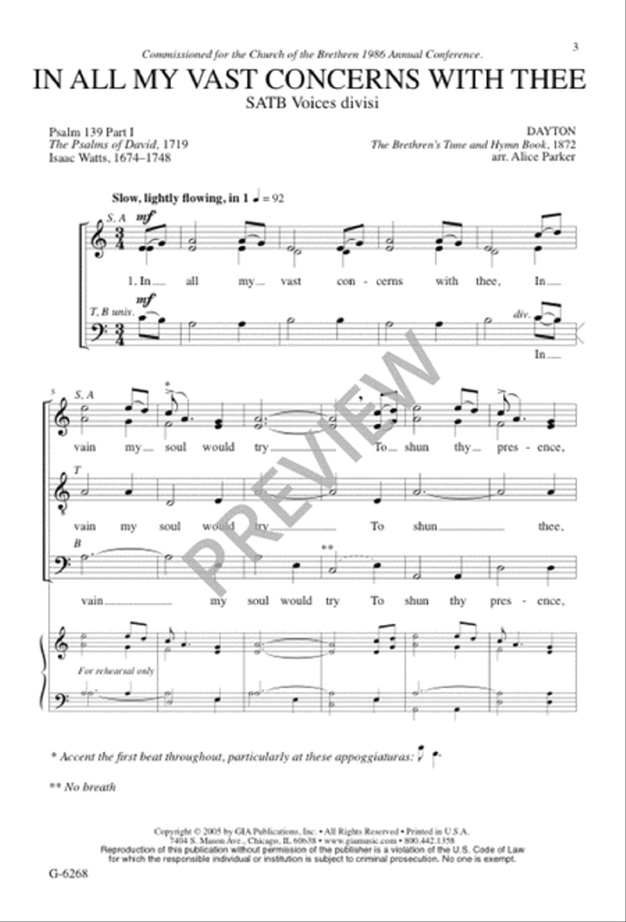 In All My Vast Concerns with Thee Divisi scores gallery preview page 3