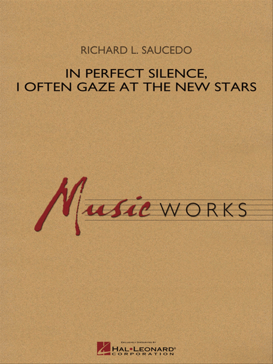 In Perfect Silence, I Often Gaze at the New Stars Concert Band scores gallery preview page 1